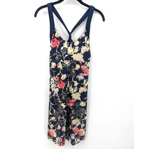 Patagonia Dress Women Small Blue Floral Sleeveless Outdoors Morning Glory A Line